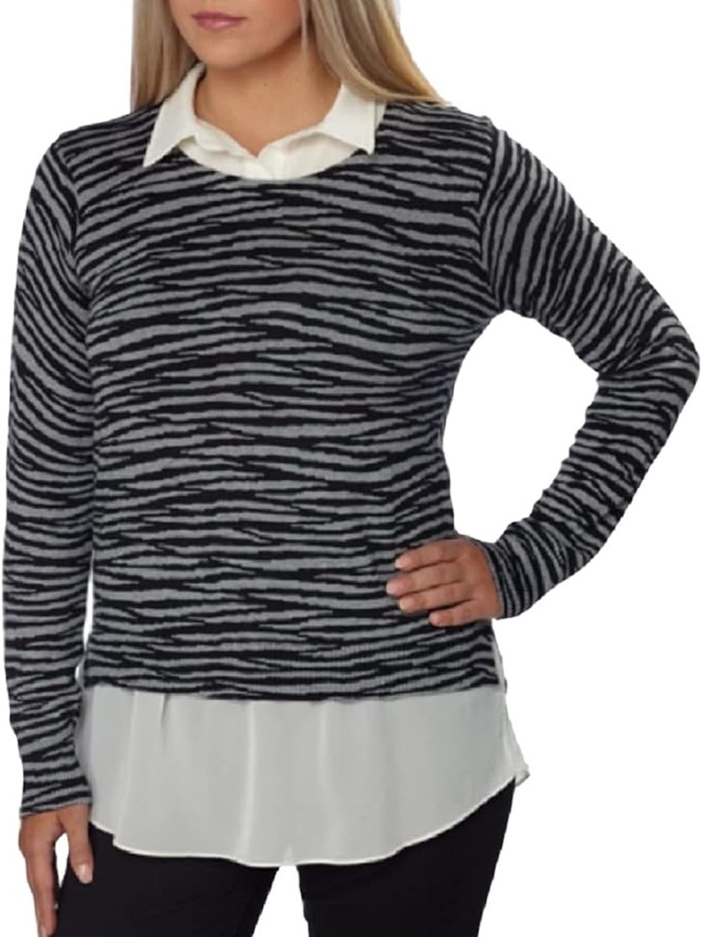 DKNYC Twofer Long Sleeve Top